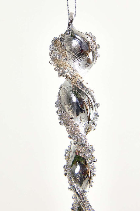 10" Glass Icicle Ornament