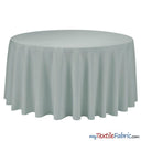 108 Inch Round Polyester Seamless Tablecloth Fabric - Solid Color, 108" Diameter (By Piece)