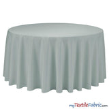 108 Inch Round Polyester Seamless Tablecloth Fabric - Solid Color, 108" Diameter (By Piece)