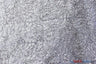 Open Weave Metallic Rose Mesh Fabric - Glitz Sequins, Scalloped Edge, Silver And Gold, 52" Wide (1 Yard)