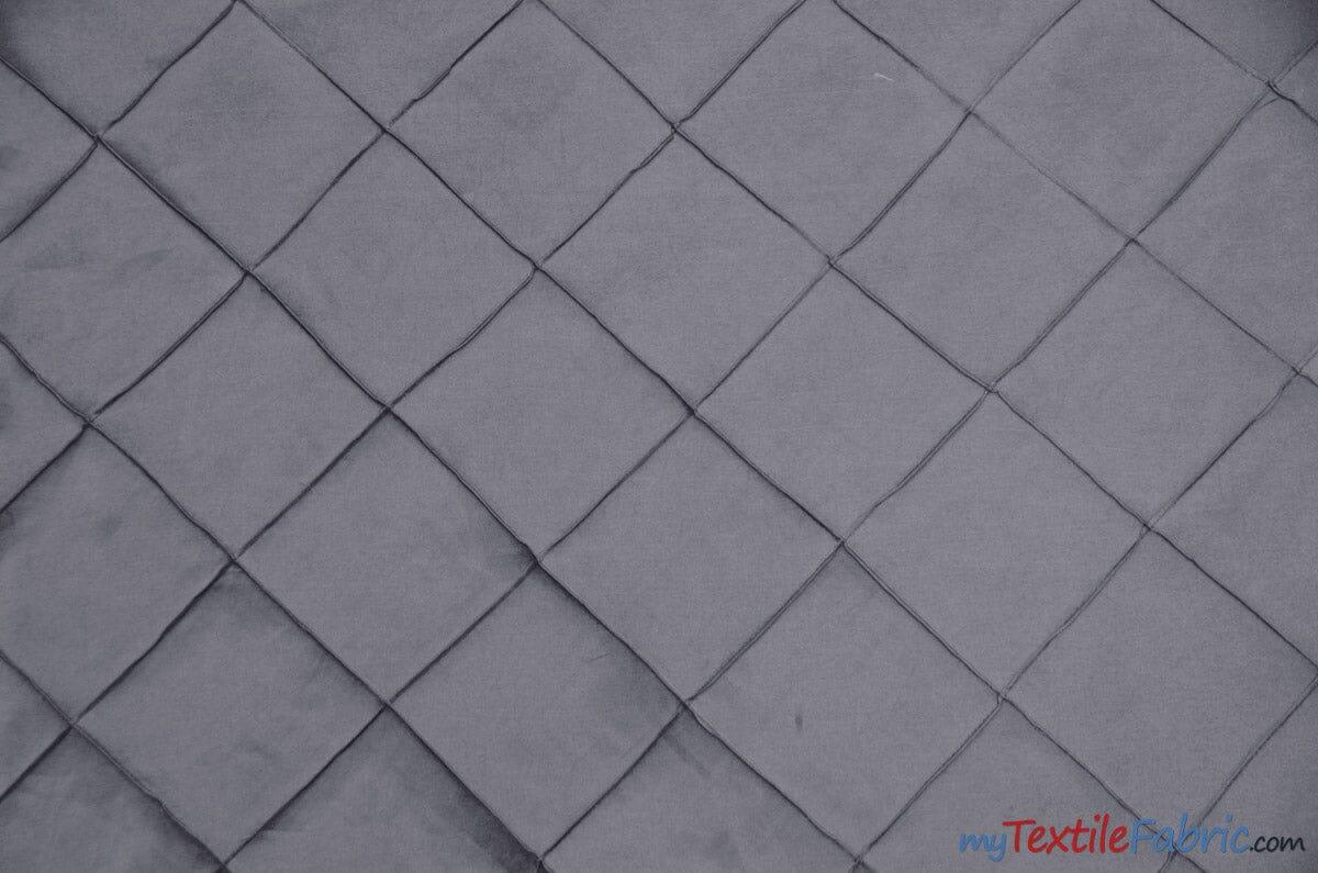 Taffeta Pintuck Fabric - 4" X 4" Diamond Pattern, 58" Width, Multiple Colors (1 Yard)
