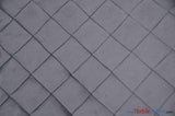 Taffeta Pintuck Fabric - 4" X 4" Diamond Pattern, 58" Width, Multiple Colors (1 Yard)