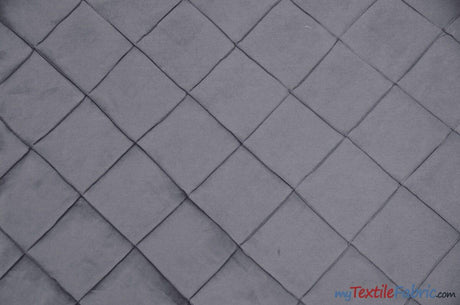 Taffeta Pintuck Fabric - 4" X 4" Diamond Pattern, 58" Width, Multiple Colors (1 Yard)