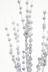 33” Silver Glitter Ball Spray