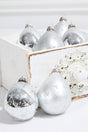6ct Drop Bright Silver & Silver with Silver Stars