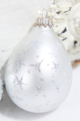 6ct Drop Bright Silver & Silver with Silver Stars