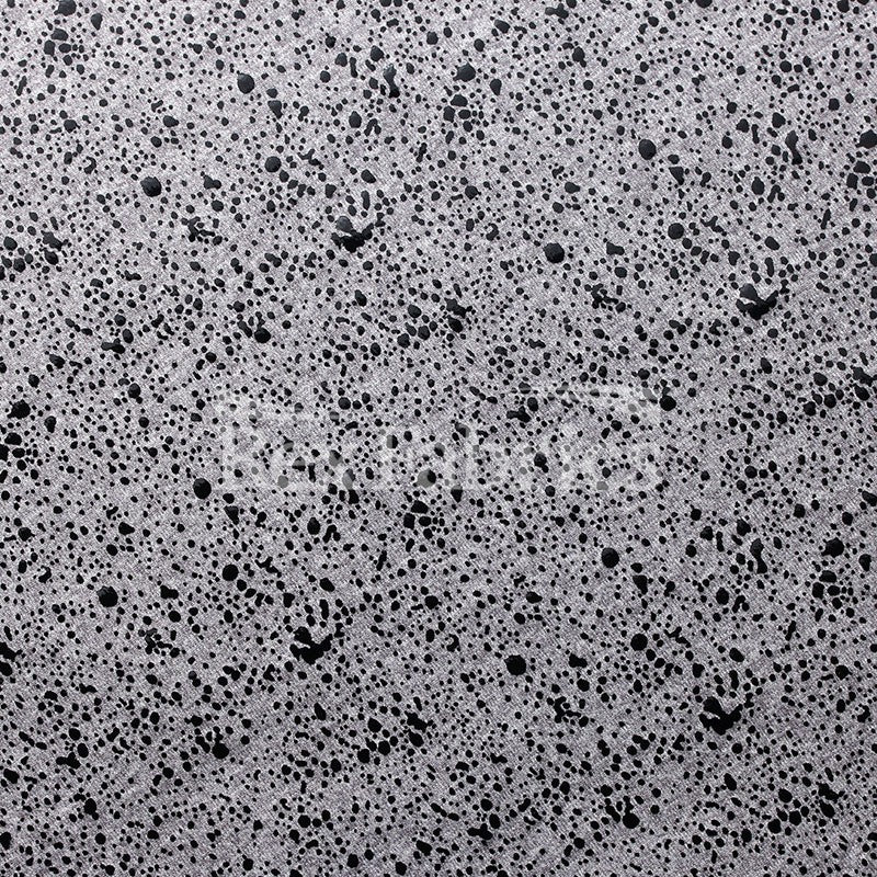 Simplicity Heathers With Foil Polyester Spandex Fabric - Black Silver, Black Titanium, Silver Silver, Heather Foil, 58-60" Width (1 Yard)