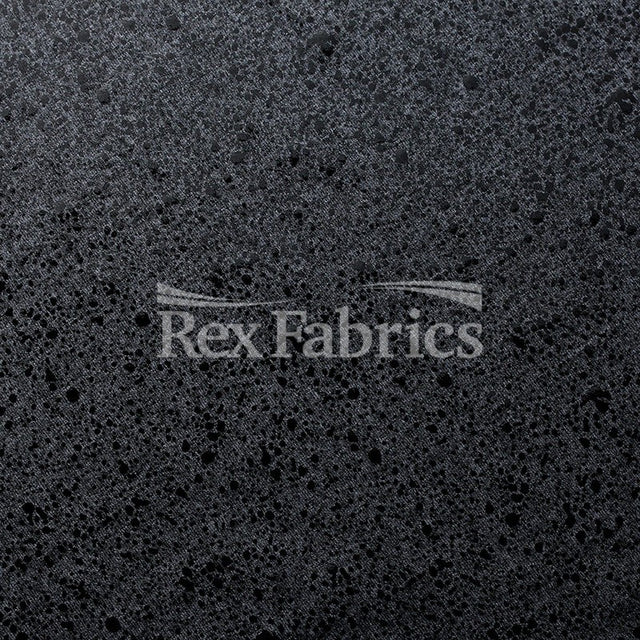 Simplicity Heathers With Foil Polyester Spandex Fabric - Black Silver, Black Titanium, Silver Silver, Heather Foil, 58-60" Width (1 Yard)