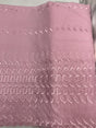 Single Border Eyelet Pink Polyester Cotton Fabric - Pink Eyelet Border, 43/44" Width (1 Yard)