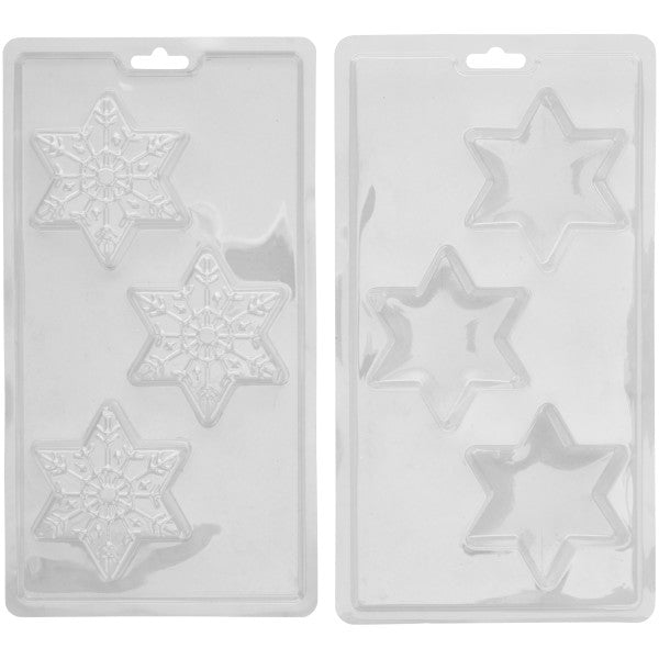 Wilton Snowflake Hot Cocoa Bomb Plastic Candy Mold, 3-Cavity