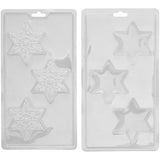 Wilton Snowflake Hot Cocoa Bomb Plastic Candy Mold, 3-Cavity
