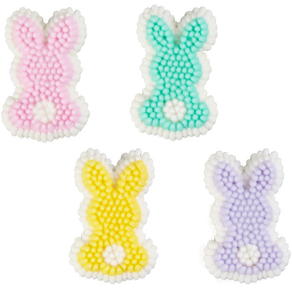 Wilton Pastel Bunny Royal Icing Decorations – 12 Count