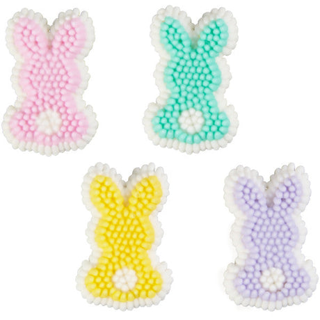 Wilton Pastel Bunny Royal Icing Decorations – 12 Count