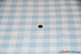 Picnic Checkers Polyester Fabric - Gingham Checkered, 1" X 1", 58/60" Width (1 Yard)
