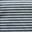Swim Knit Nylon Lycra Slate Grey and White Stripe