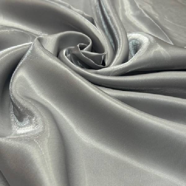 Glossy Liquid Satin Polyester Fabric - Baby Pink, Shiny Smooth, 58" Wide