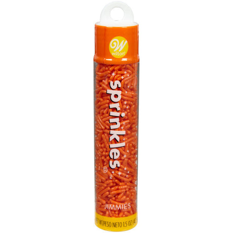 Wilton Orange Jimmies Sprinkles Pouch – 1.4 oz.