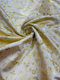 Small Cross Metallic Jacquard Satin Fabric - Beige/Gold, Green/Gold, Red/Gold, Turquoise/Gold, Gold/Gold, 58" Width (1 Yard)