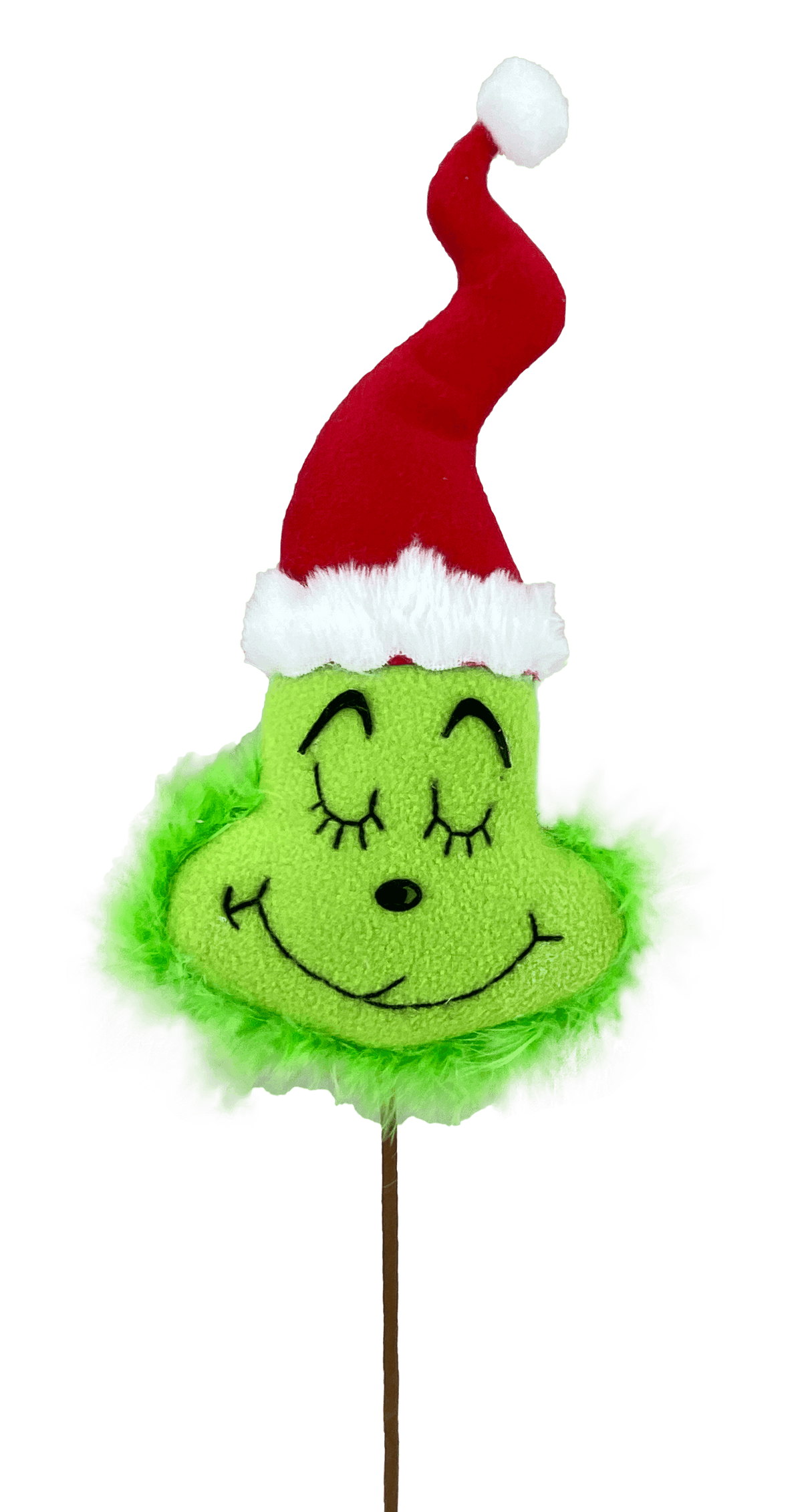 19” x 4.5" Plush Green Monster Head