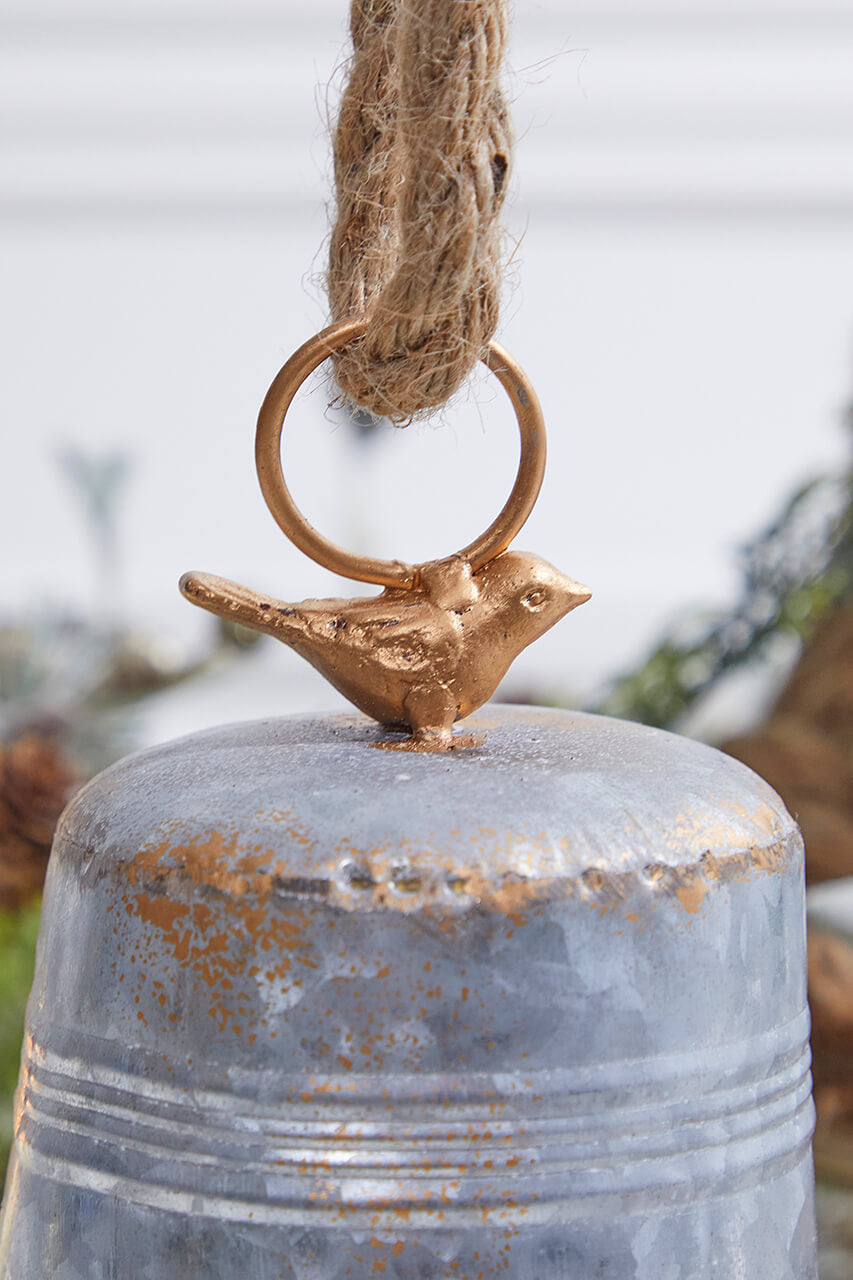 8.5” Metal Bell with Bird