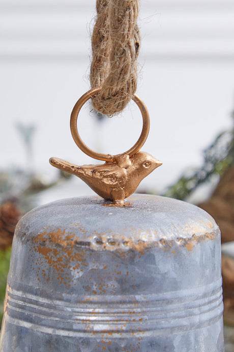 8.5” Metal Bell with Bird