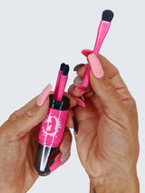Poppy Paint 4-in-1 Cake Brush Compact Luster Brush Set