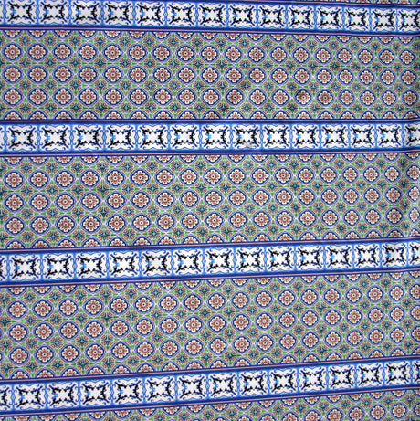Swim Knit Small Mosaic Tile Stripe Nylon Lycra