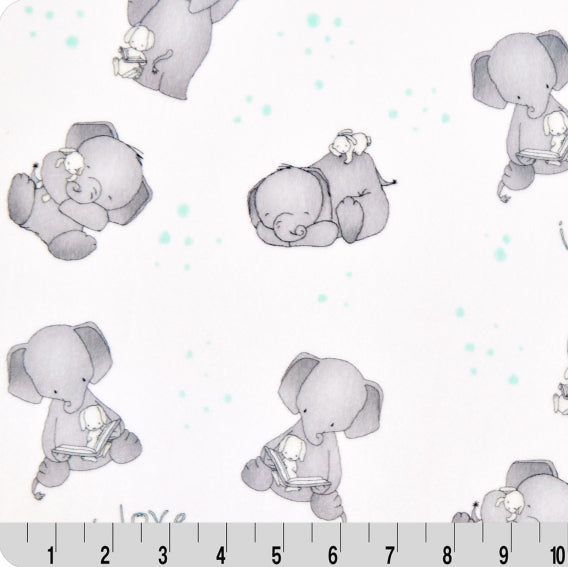 Minky Fabric Digital Cuddle Aruba Love You 58-60"