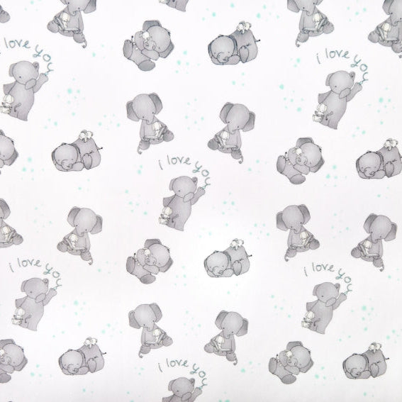 Minky Fabric Digital Cuddle Aruba Love You 58-60"