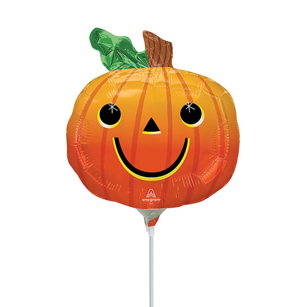 Foil Balloon Smiley Pumpkin Mini Shape