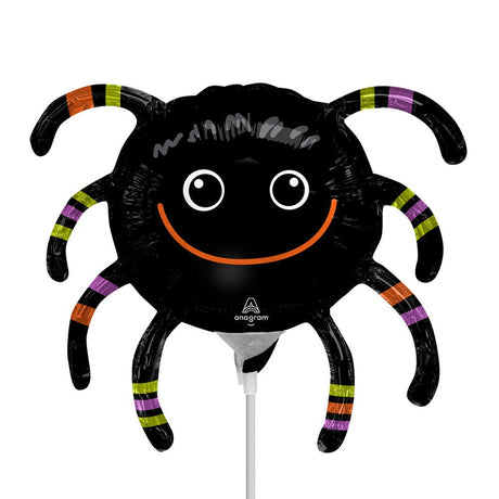 Foil Balloon Smiley Spider Mini Shape