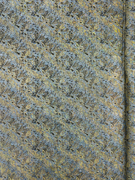 Snake Design Shattered Glass Nylon Spandex Fabric - Snake Design Shattered Glass, 4-Way Stretch, Medium Weight (1 Yard)