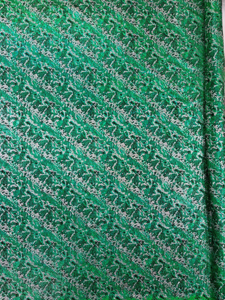 Snake Design Shattered Glass Nylon Spandex Fabric - Snake Design Shattered Glass, 4-Way Stretch, Medium Weight (1 Yard)