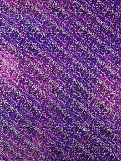 Snake Design Shattered Glass Nylon Spandex Fabric - Snake Design Shattered Glass, 4-Way Stretch, Medium Weight (1 Yard)