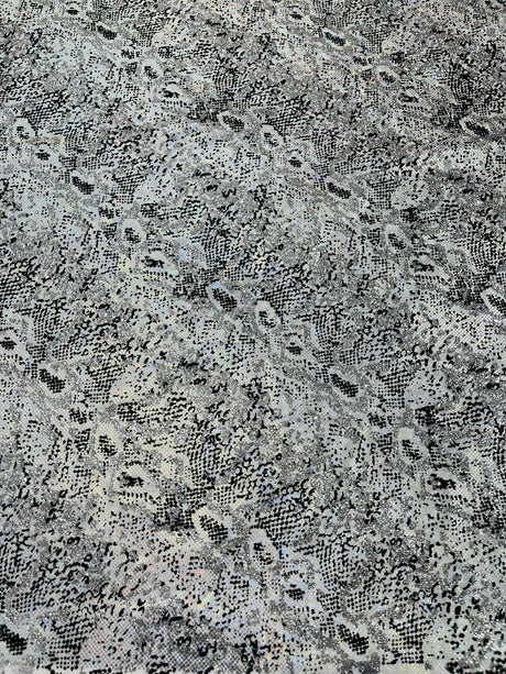 Snake Design Shattered Glass Nylon Spandex Fabric - Snake Design Shattered Glass, 4-Way Stretch, Medium Weight (1 Yard)