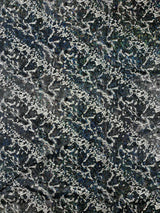 Snake Design Shattered Glass Nylon Spandex Fabric - Snake Design Shattered Glass, 4-Way Stretch, Medium Weight (1 Yard)