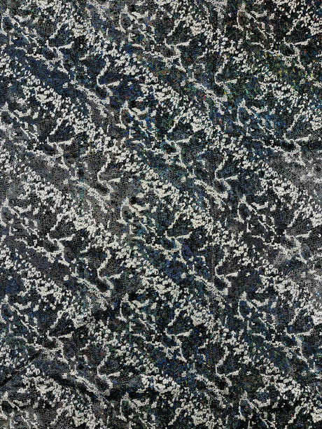 Snake Design Shattered Glass Nylon Spandex Fabric - Snake Design Shattered Glass, 4-Way Stretch, Medium Weight (1 Yard)