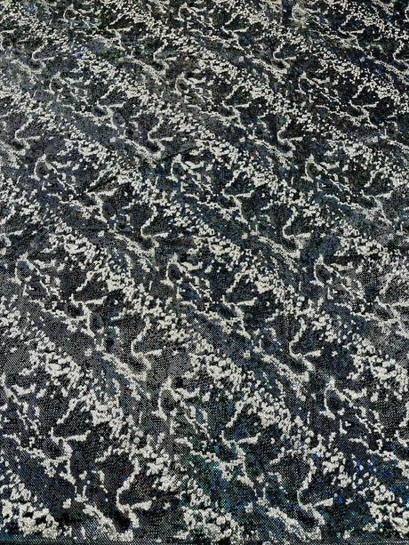 Snake Design Shattered Glass Nylon Spandex Fabric - Snake Design Shattered Glass, 4-Way Stretch, Medium Weight (1 Yard)
