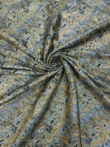 Snake Design Shattered Glass Nylon Spandex Fabric - Snake Design Shattered Glass, 4-Way Stretch, Medium Weight (1 Yard)