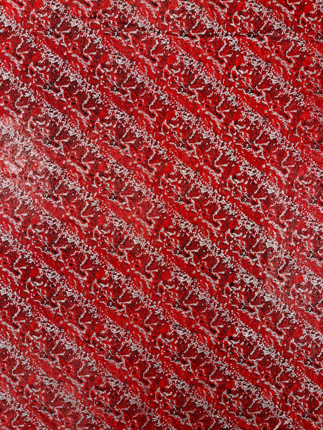 Snake Design Shattered Glass Nylon Spandex Fabric - Snake Design Shattered Glass, 4-Way Stretch, Medium Weight (1 Yard)