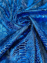 Snake Foil Stretch Velvet Fabric - Iridescent Snake Print, 58" Width (1 Yard)
