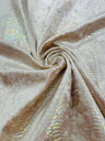 Snake Foil Stretch Velvet Fabric - Iridescent Snake Print, 58" Width (1 Yard)