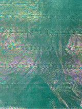 Snake Foil Stretch Velvet Fabric - Iridescent Snake Print, 58" Width (1 Yard)