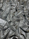 Snake Foil Stretch Velvet Fabric - Iridescent Snake Print, 58" Width (1 Yard)