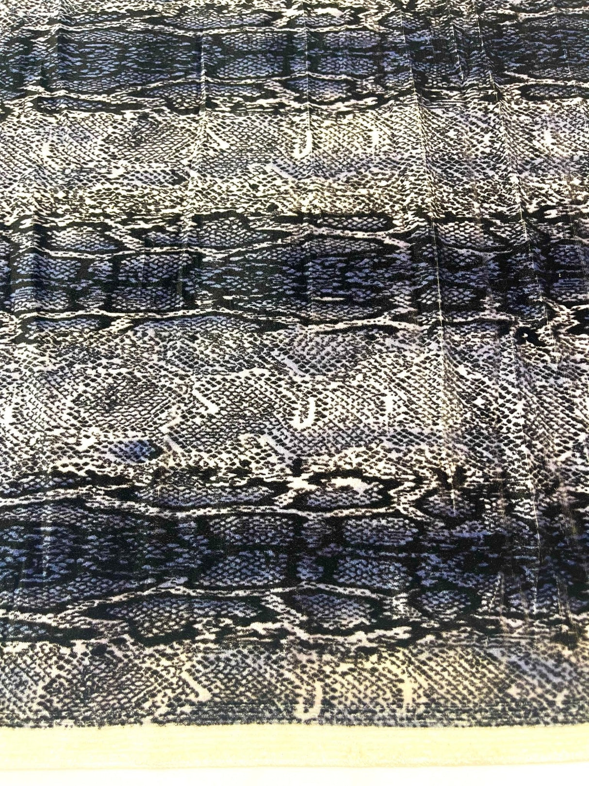 Snake Print Stretch Velvet Fabric - Brown Snake Print, 58" Width (1 Yard)