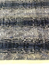 Snake Print Stretch Velvet Fabric - Brown Snake Print, 58" Width (1 Yard)