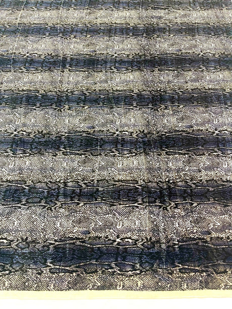 Snake Print Stretch Velvet Fabric - Brown Snake Print, 58" Width (1 Yard)