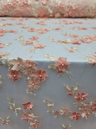 3D Embroidery Floral Fabric
