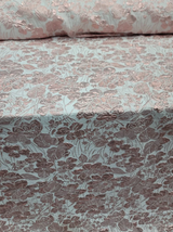 Brocade Jacquard Metallic Pink Fabric By The Yard