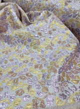 Brocade Jacquard Floral Fabric